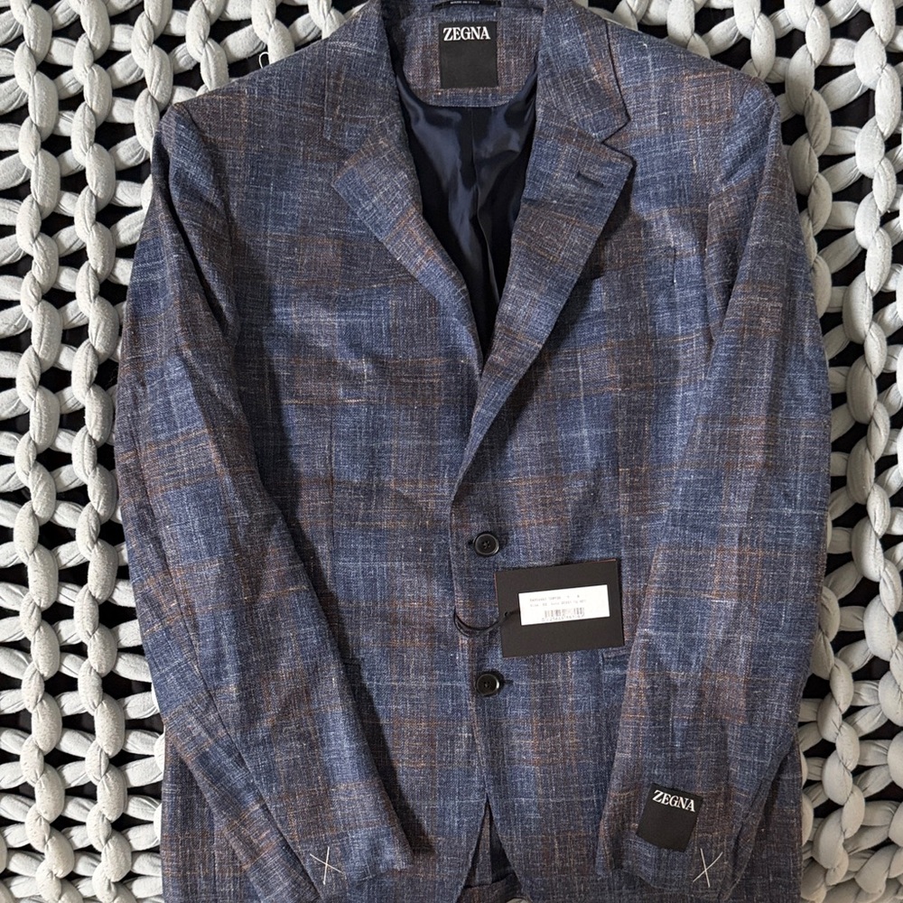 Men's Check Woven Patch-Pocket Sport